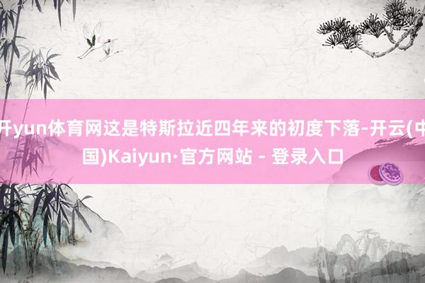 开yun体育网这是特斯拉近四年来的初度下落-开云(中国)Kaiyun·官方网站 - 登录入口