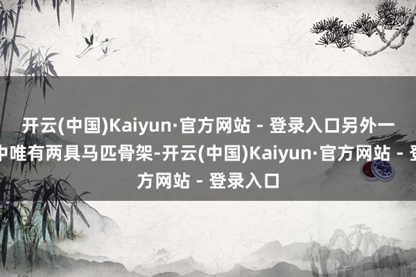 开云(中国)Kaiyun·官方网站 - 登录入口另外一个墓穴中唯有两具马匹骨架-开云(中国)Kaiyun·官方网站 - 登录入口