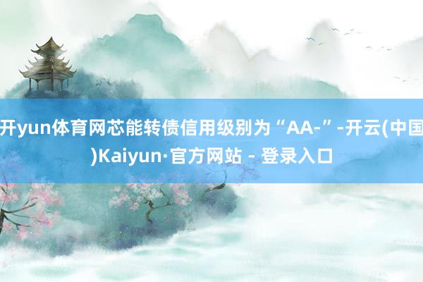 开yun体育网芯能转债信用级别为“AA-”-开云(中国)Kaiyun·官方网站 - 登录入口